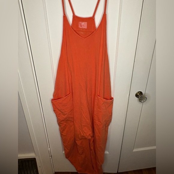 NWOT Free People Movement | Hot Shot Onesie In Orange size large - Picture 5 of 5